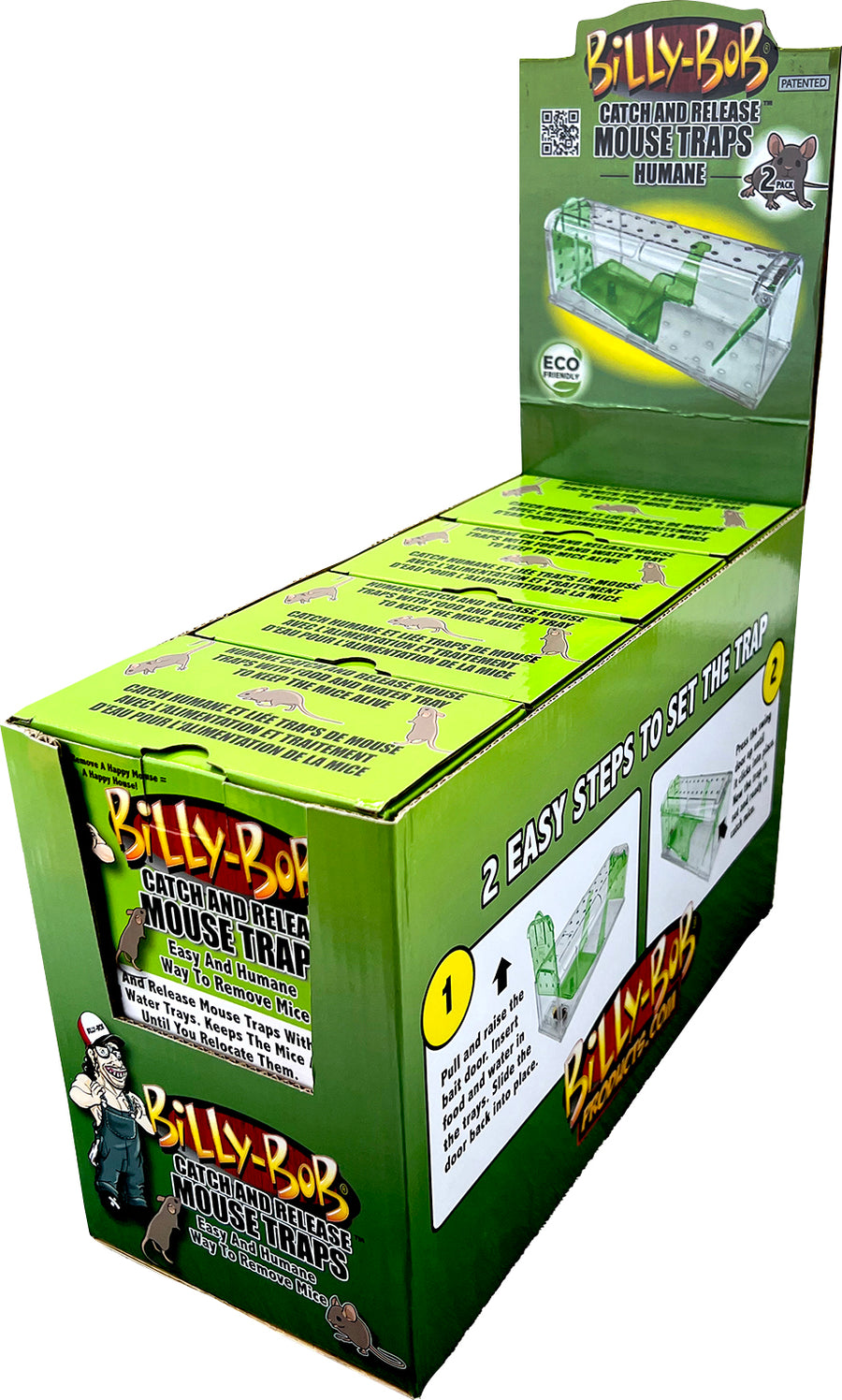 Billy Bob Catch & Release Mouse Trap Counter Ds, 4 pc - Traps