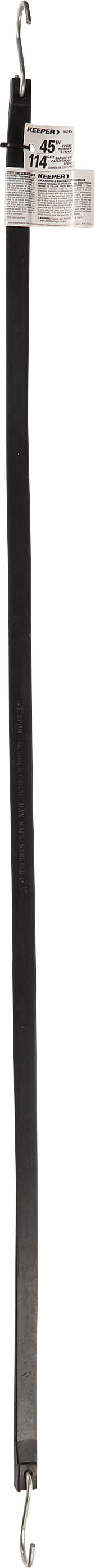 Keeper EPDM Rubber Strap W/s Hooks, Black, 45 in - Straps and Tie Downs