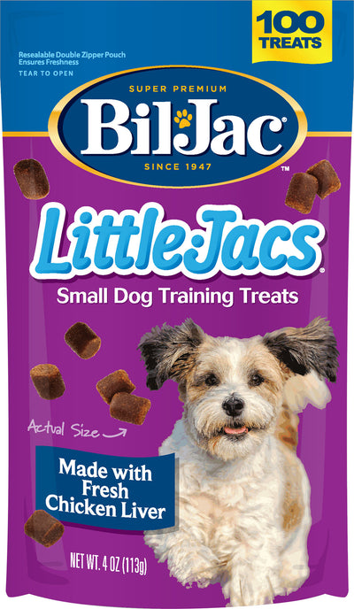Bil-Jac Little Jacs Soft Training Dog Treats, Chicken Liver, 4 oz - Soft Treats