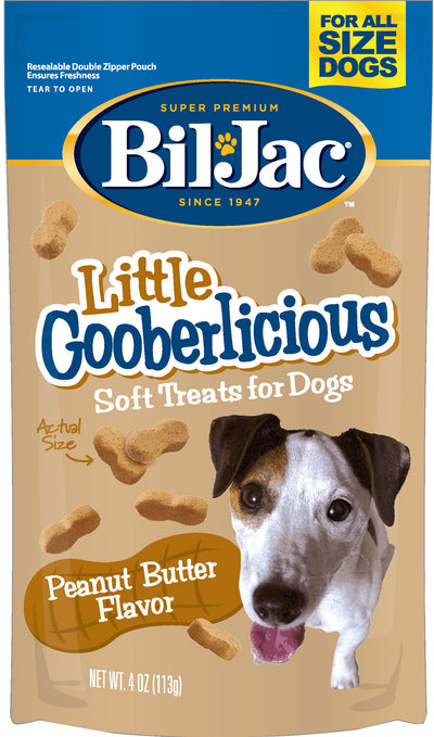 Bil-Jac Little Gooberlicious Soft Dog Treats, Peanut Butter, 4 oz - Soft Treats