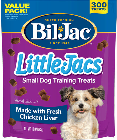 Bil-Jac Little Jacs Soft Training Dog Treats, Chicken Liver, 10 oz - Soft Treats