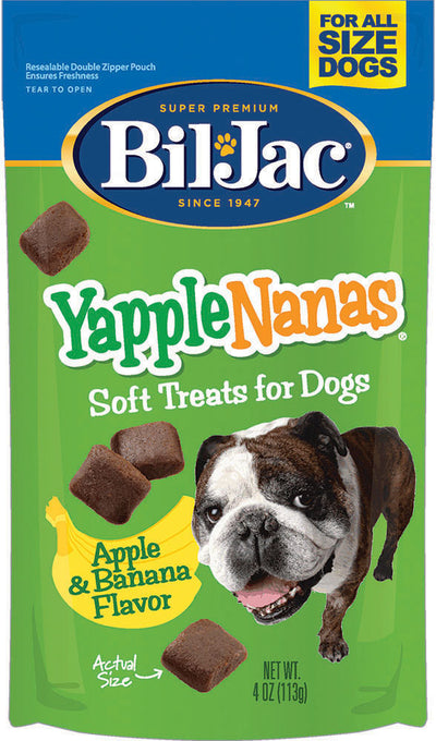 Bil-Jac Yapplenanas Soft Dog Treats, Apple/Banana, 4 oz - Soft Treats