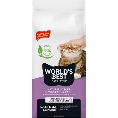 World's Best Cat Litter Multiple Cat Clumping, Lavender, 8 lb - Alternative