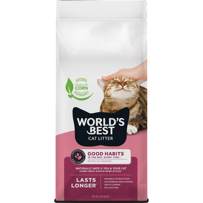 World's Best Cat Litter Good Habits Multicat, Unscented, 8 lb - Alternative
