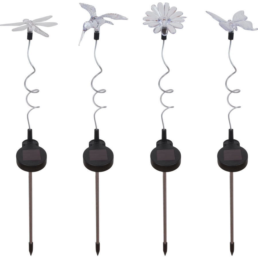 Moonrays Solar Flexible Stem Garden Stick Lights, 22.05 in - Decorative Accessories