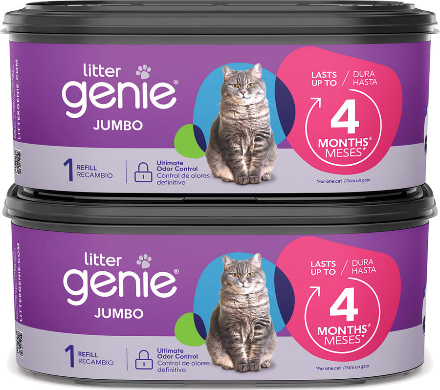 Litter Genie Jumbo Refill, Jumbo - 2 pk - Disposal System