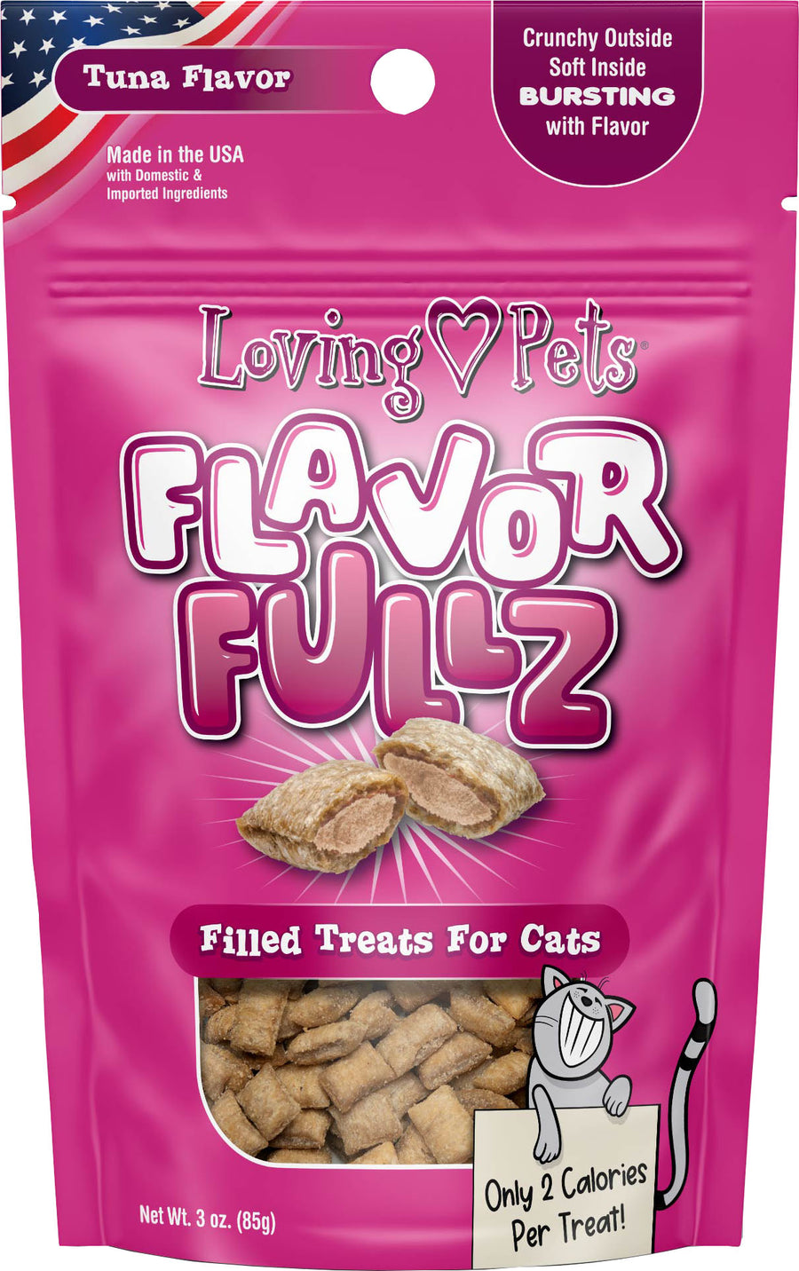 Loving Pets Flavorfullz Cat Treats, Tuna, 3 oz - Edibles