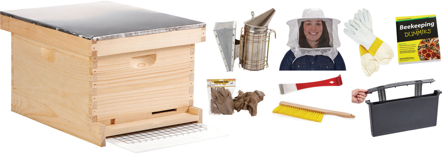 Little Giant 10-Frame Deluxe Beginner Hive Kit - Hives