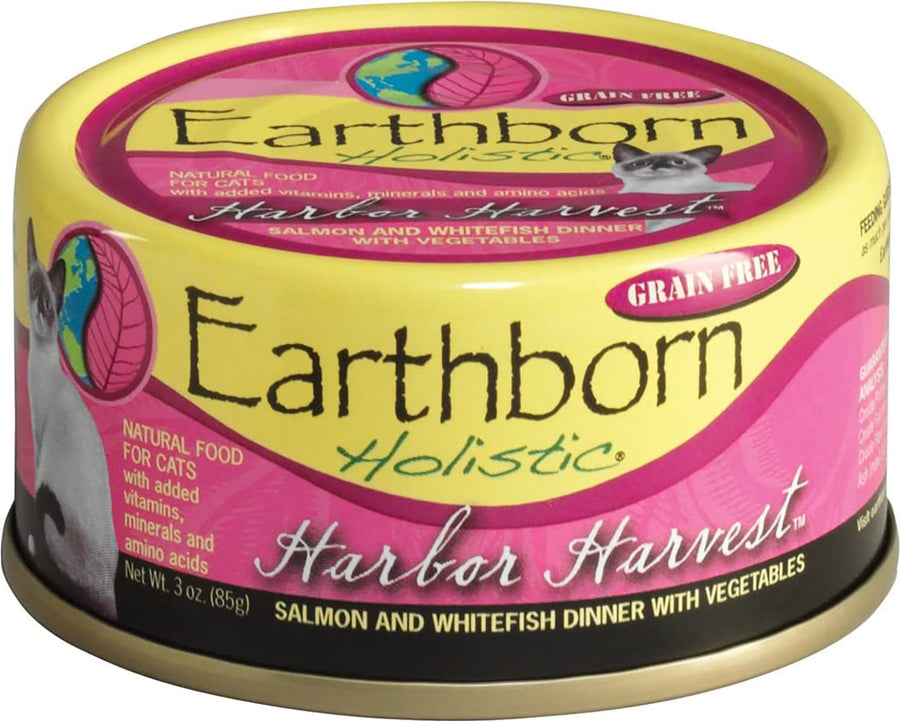 Earthborn Holistic Harbor Harvest Grain Free Cat Food, Salmon/Whitefish, 3 oz - Canned