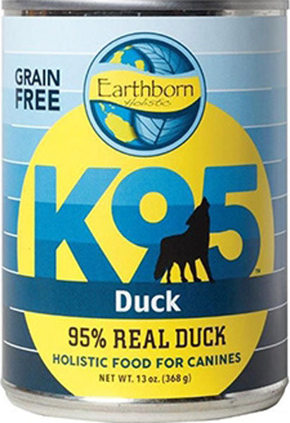 Earthborn Holistic k95 Grain Free Dog Food, Duck, 13 oz - Canned