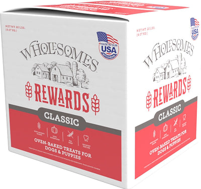 Wholesomes Rewards Classic Original Biscuits, Chicken, Jumbo-20 lb - Edible Bones & Biscuits