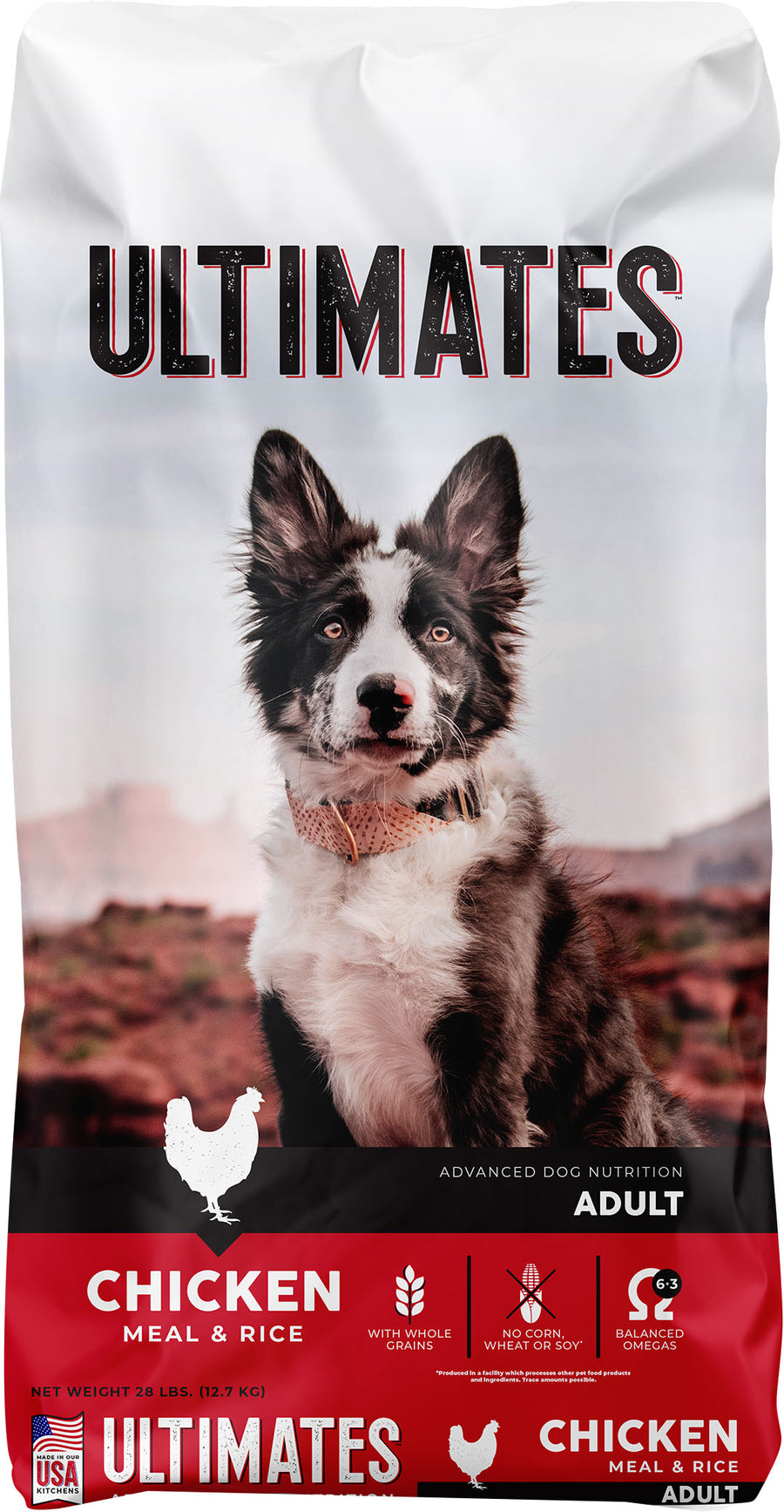 Ultimates Advanced Nutrition Adult Dog Food, Chicken/Rice, 28 lb - Dry