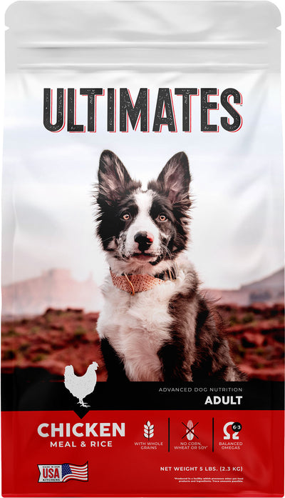 Ultimates Advanced Nutrition Adult Dog Food, Chicken/Rice, 5 lb - Dry