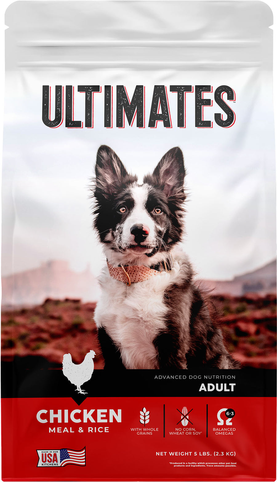 Ultimates Advanced Nutrition Adult Dog Food, Chicken/Rice, 5 lb - Dry