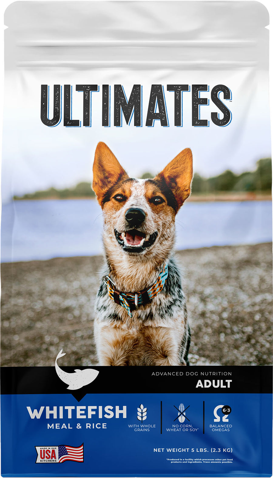 Ultimates Advanced Nutrition Dog Food, Fish/Rice, 5 lb - Dry