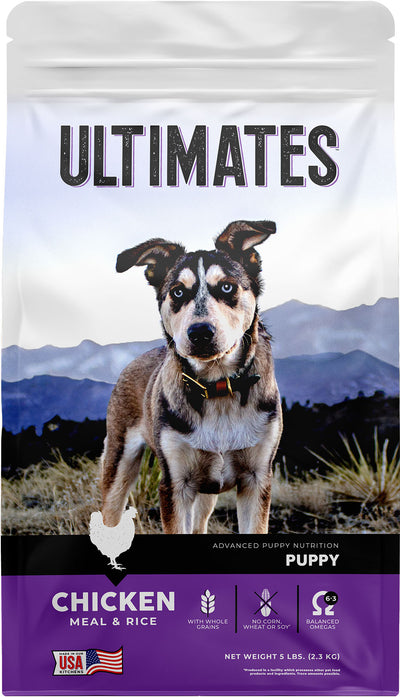 Ultimates Advanced Nutrition Puppy Food, Chicken/Rice, 5 lb - Dry