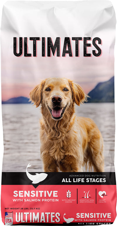 Ultimates Sensitive Skin & Stomach Dog Food, Salmon, 28 lb - Dry