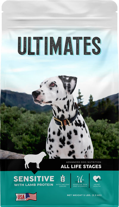 Ultimates Sensitive Skin & Stomach Dog Food, Lamb, 5 lb - Dry