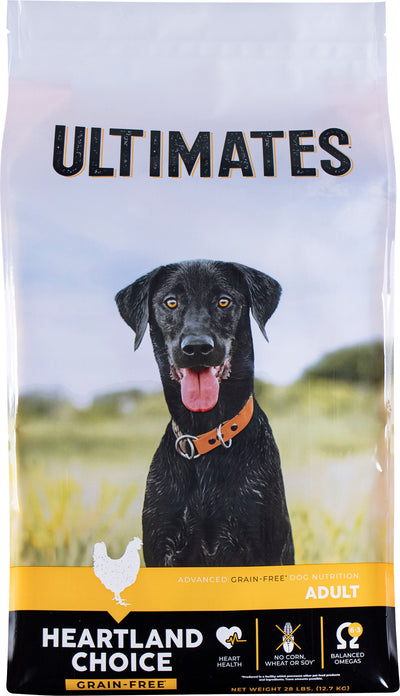 Ultimates Heartland Choice Grain Free Dog Food, Chicken, 28 lb - Dry