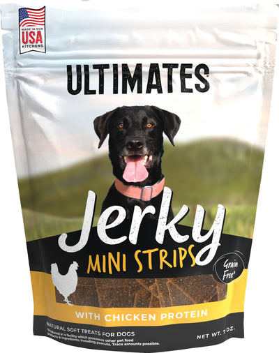 Ultimates Jerky Mini Strips, Chicken, 7 oz - Soft Treats