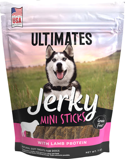 Ultimates Jerky Mini Sticks, Lamb, 7 oz - Soft Treats