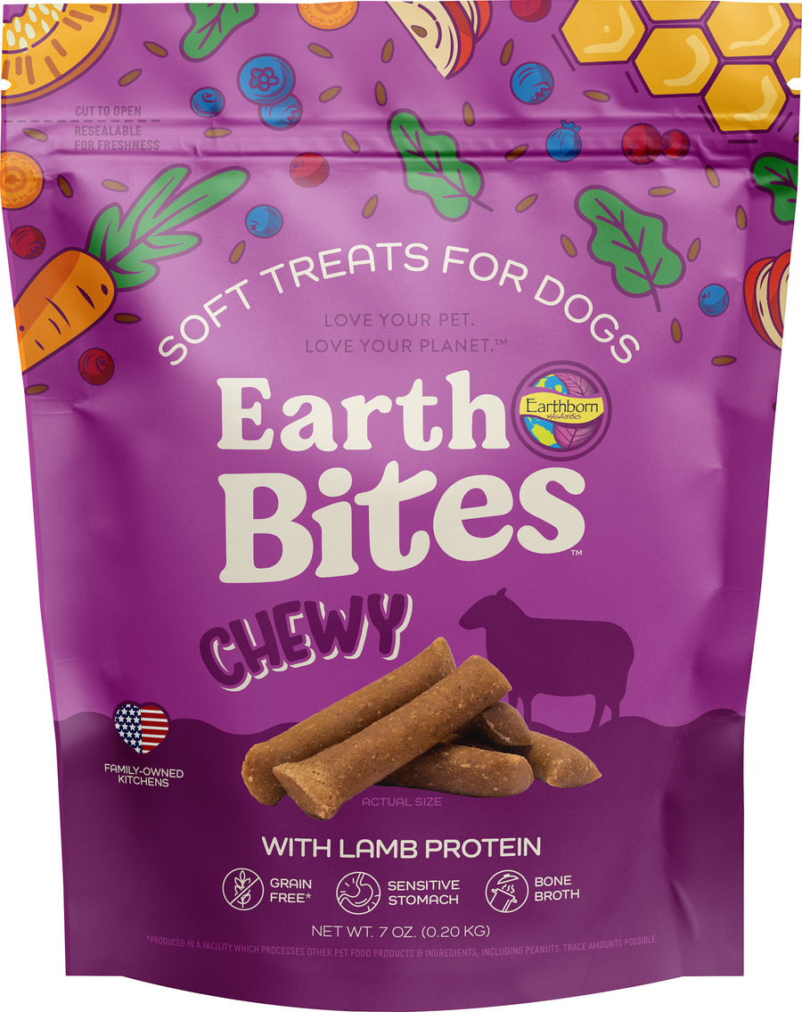 Earthborn Holistic Earthbites Grain Free Bites, Lamb, 7 oz - Soft Treats