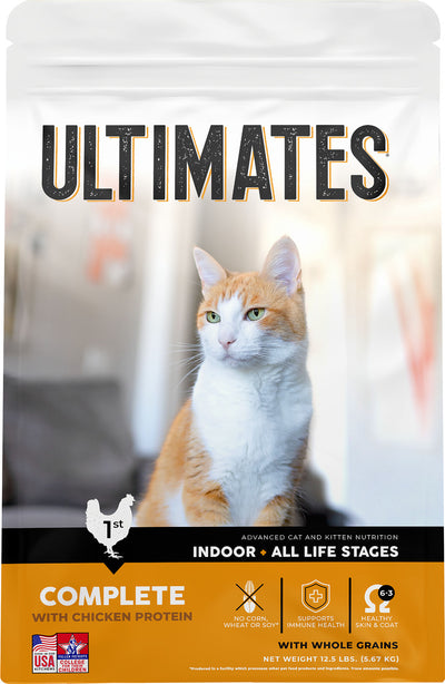 Ultimates Advanced Nutrition Cat Food, Chicken Meal/Brown Rice, 12.5 lb - Dry