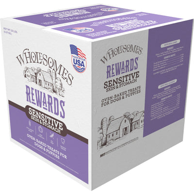 Wholesomes Rewards Sensitive Skin&stomach Biscuits, Salmon, sm-20 lb - Edible Bones & Biscuits