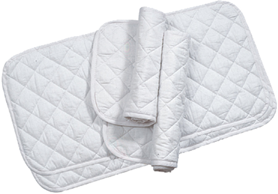 Horse & Livestock Prime Quilted Leg Wrap, White, 12 in-4 pk - Cottons & Quilts