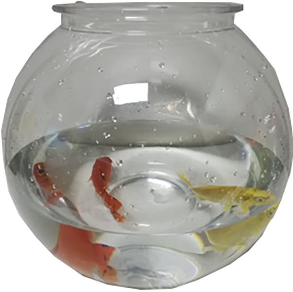 Komodo Round Plastic Fish Bowl, 2 gal - Bowls