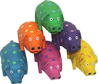 Multipet Squeakables Globlets Latex Grunting Pigs, 9 in