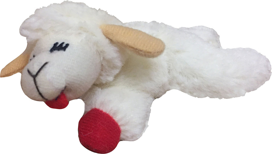 Multipet Lamb Chop W/Catnip, White, 4 in