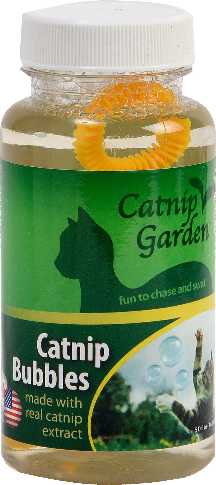 Multipet Catnip Garden Scented Bubbles, 5 oz