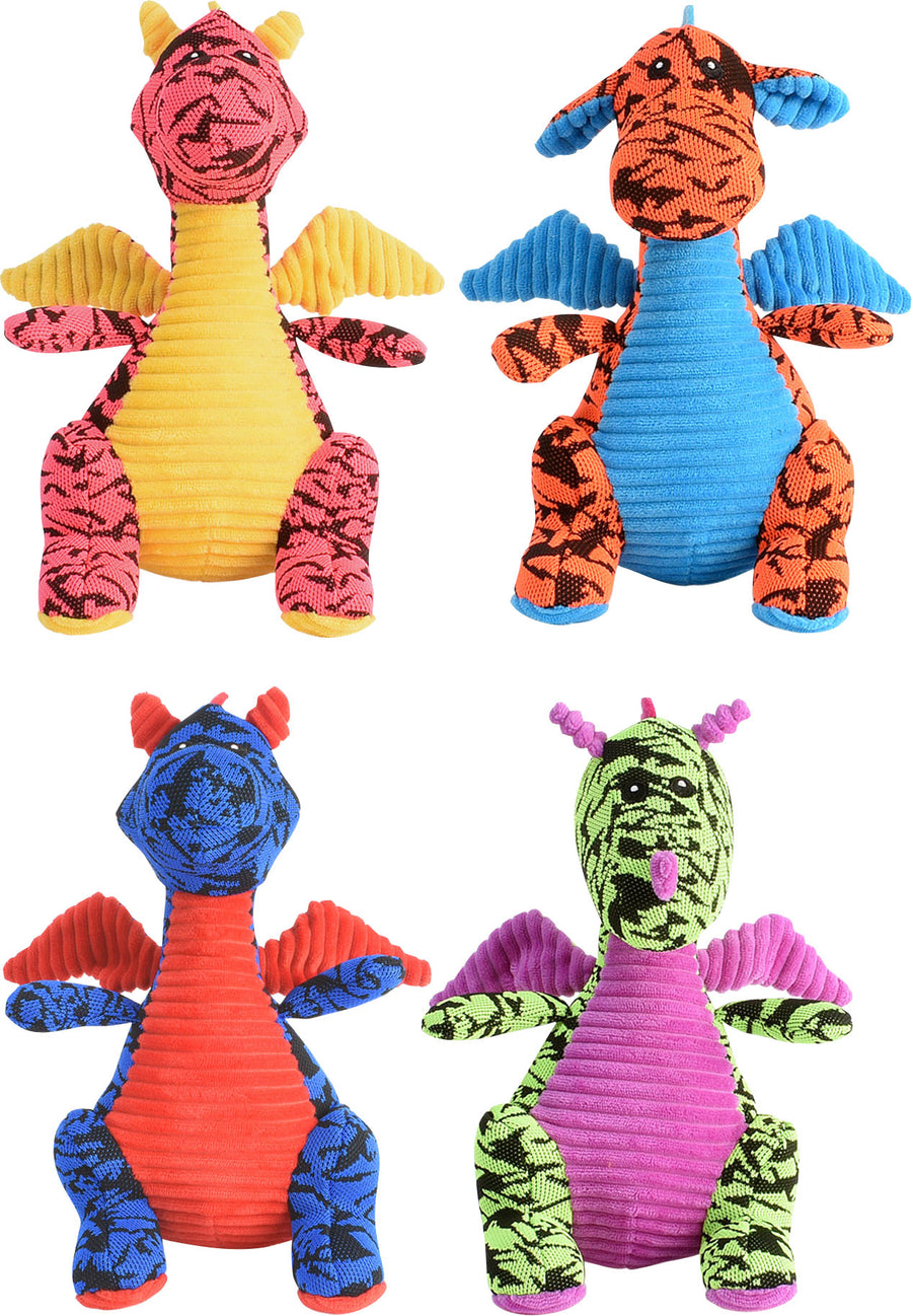 Multipet Camo Dragons, Assorted, MD - Plush