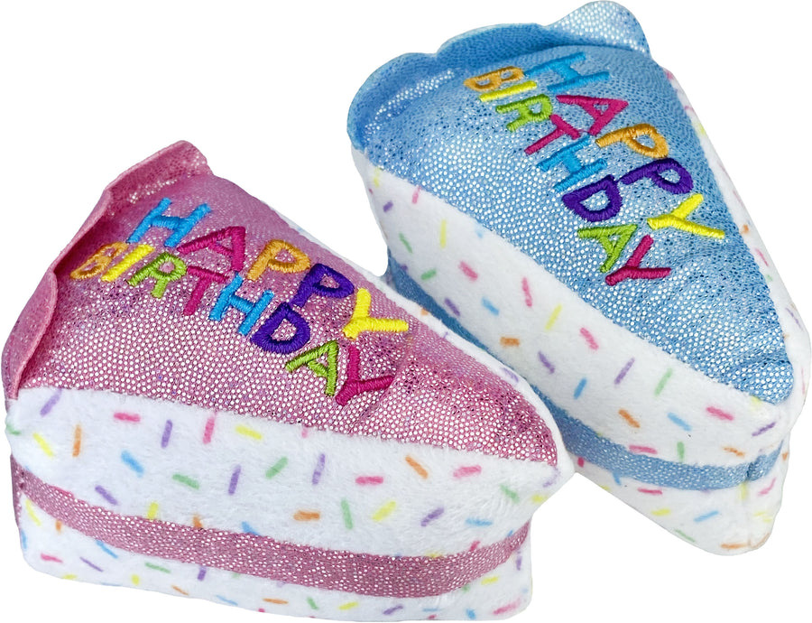 Multipet Birthday Cake Slice Cat Toy, Assorted, SM - Catnip