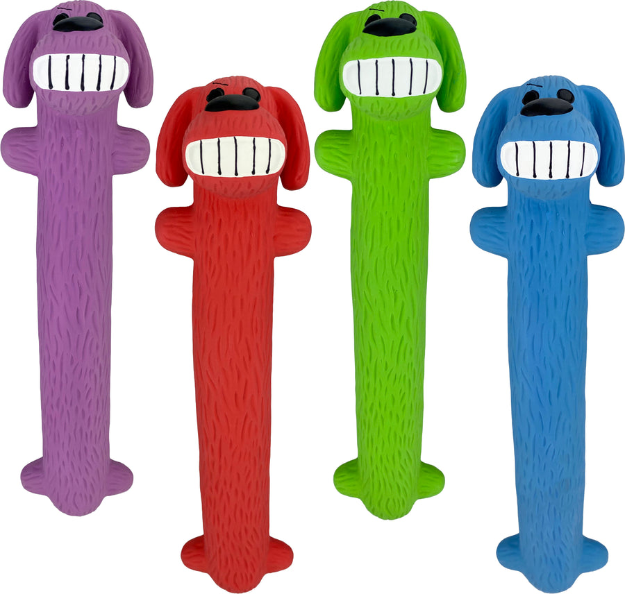 Multipet Loofa Latex Dog Toy, Assorted, 12 in