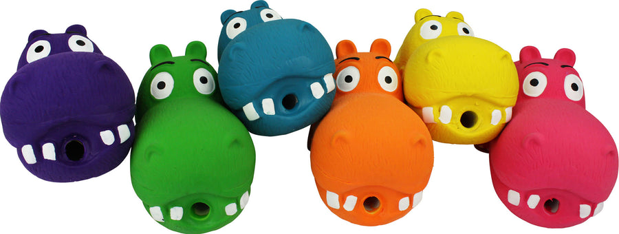 Multipet Globopotamus Latex Dog Toy, Assorted, 8 in