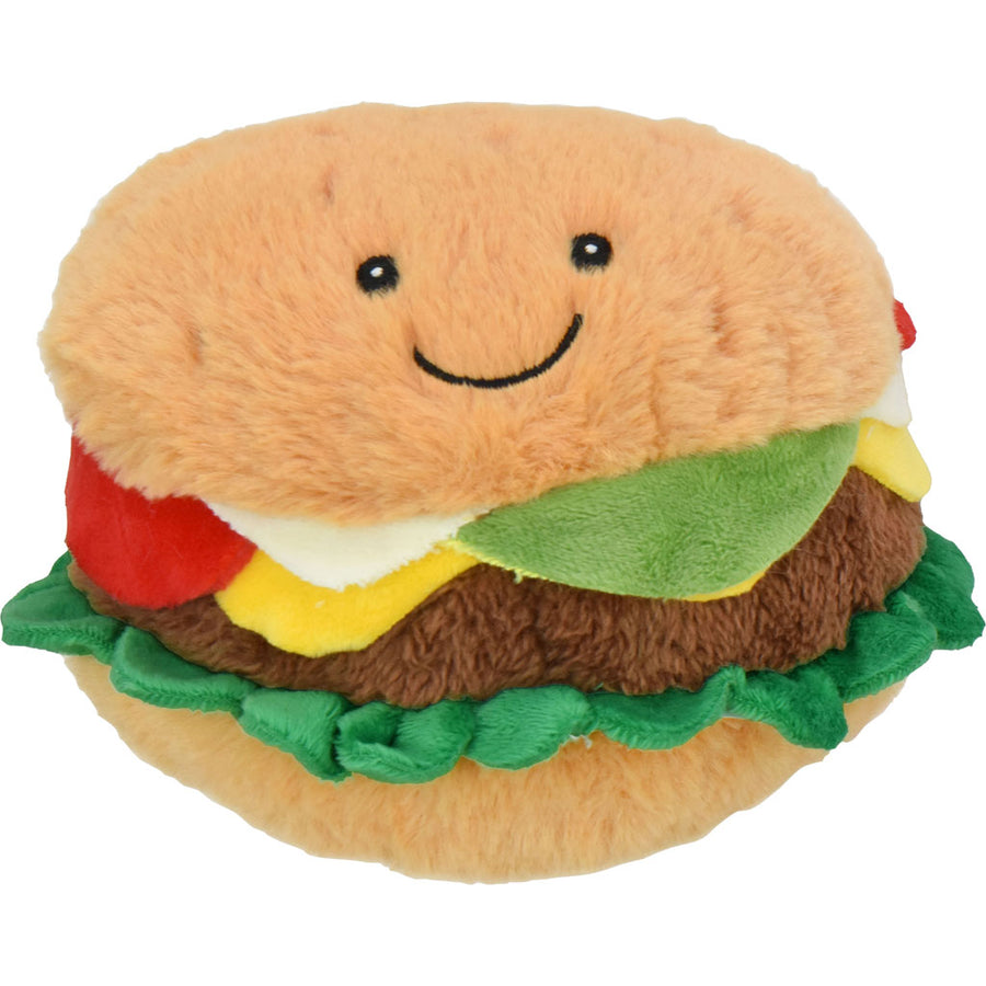 Multipet Margaritaville Cheeseburger Plush Dog Toy, Brown, MD