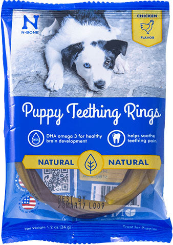 N-Bone Puppy Teething Ring, Chicken, 1 ct - Long Lasting Chews