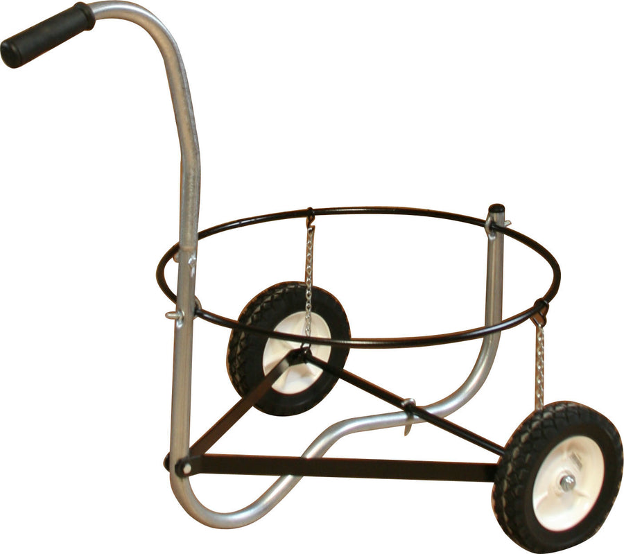 Newport Blacksmith Shop Muck Bucket Cart, Silver, 24 in - Carts