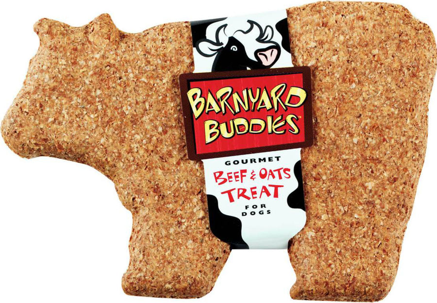 Nature's Animals Barnyard Buddies, Beef/Oat, 18 pk - Edible Bones & Biscuits