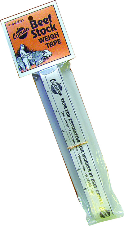 Coburn Beef Stock Weigh Tape, 108 in - Weight Tapes
