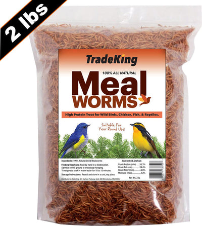 Tradeking Dried Mealworms, 2 lb