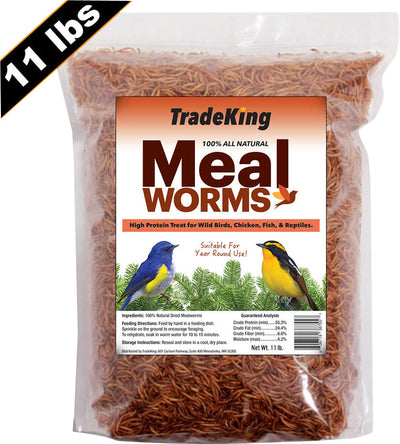 Tradeking Dried Mealworms, 11 lb