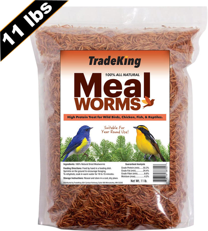Tradeking Dried Mealworms, 11 lb