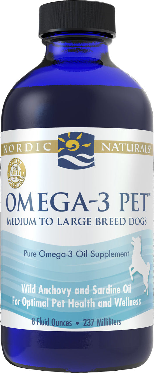 Nordic Naturals Omega-3 Pet Supplement Liquid, 8 oz - Supplements