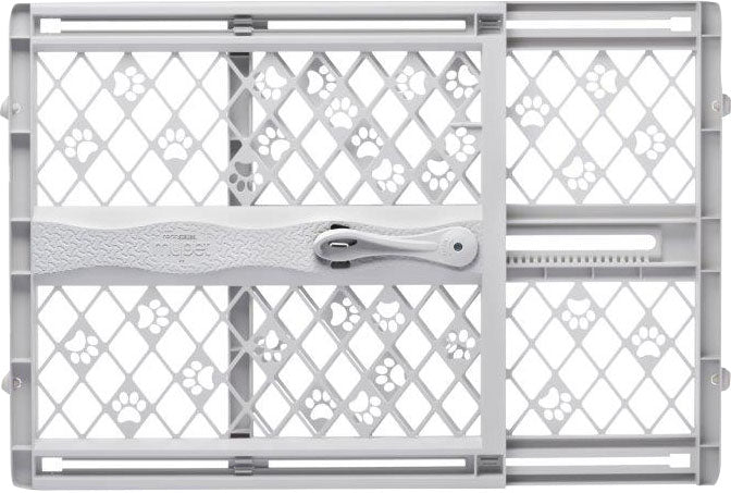 North States My Pet Paws Portable Pet Gate, Gray, 26-40x23 in - Gates