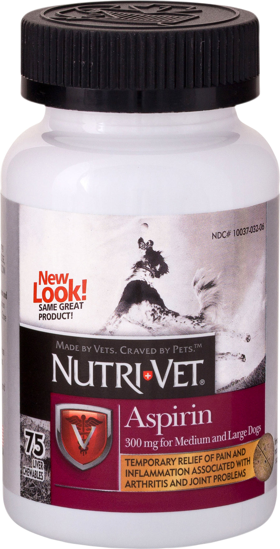 Nutri-Vet Aspirin Chewables for LG Dogs, Liver, 300 mg-75 ct - Medications