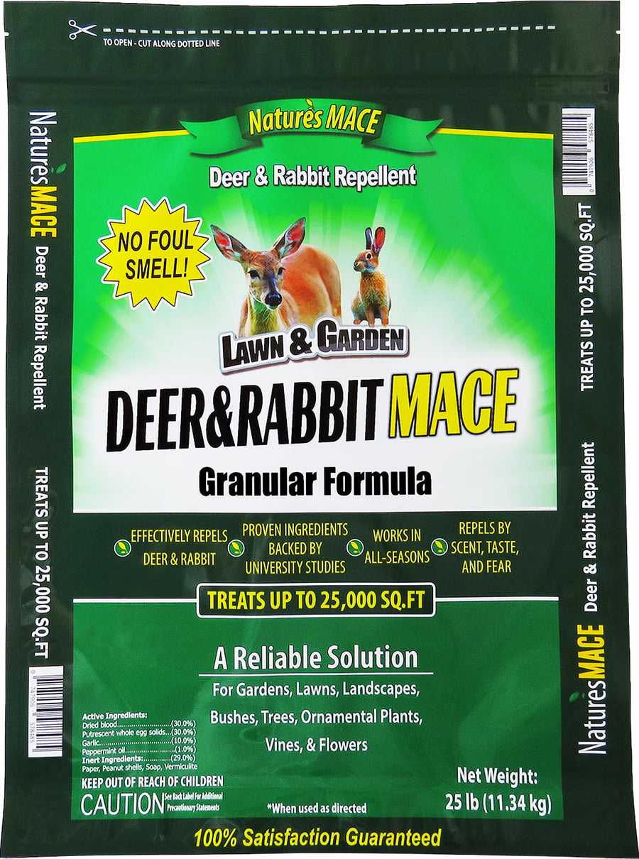 Nature's Mace Deer & Rabbit Repellent Granular, 25 lb - Repellents: Deer