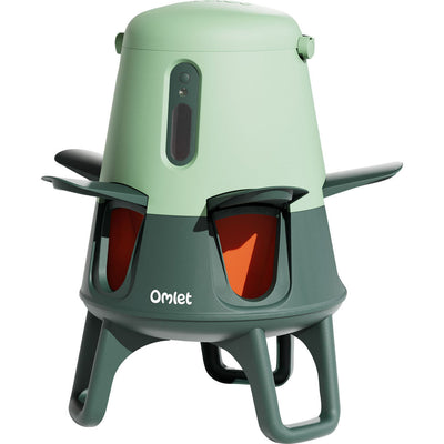 Omlet No Waste Chicken Feeder, Sage, 12 lb - Ground Feeder
